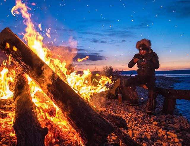 Campfire vibes at the Mongul 100 ????